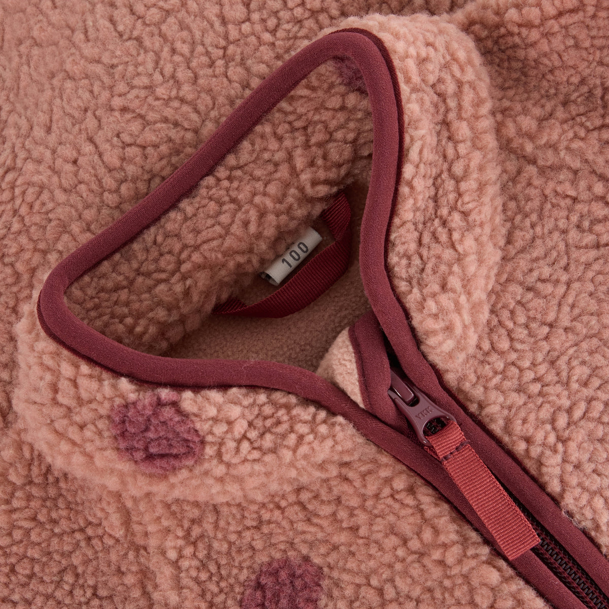 Teddy Fleece Jacke - Burlwood