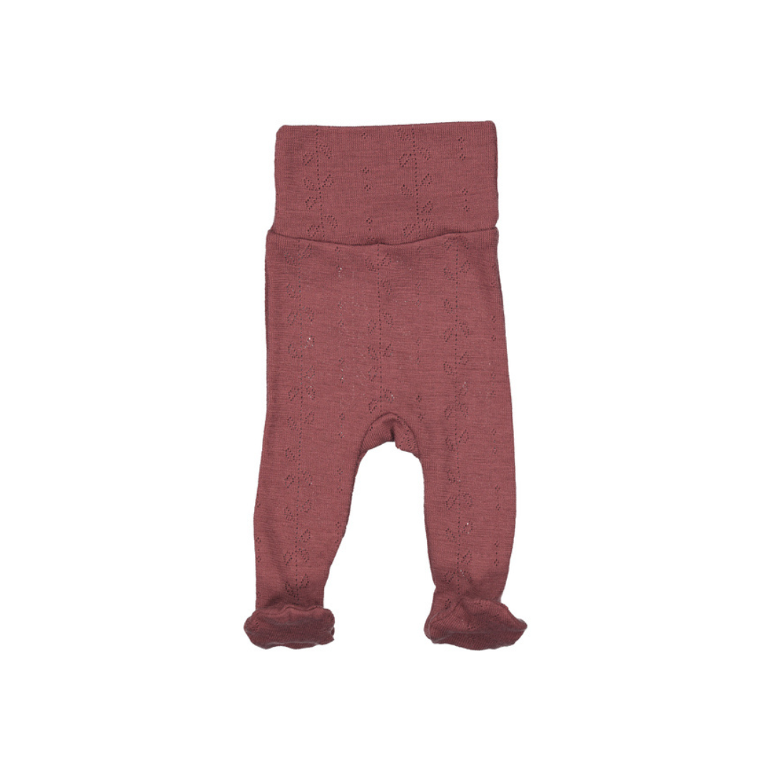 Leggings aus Wolle - berry blend