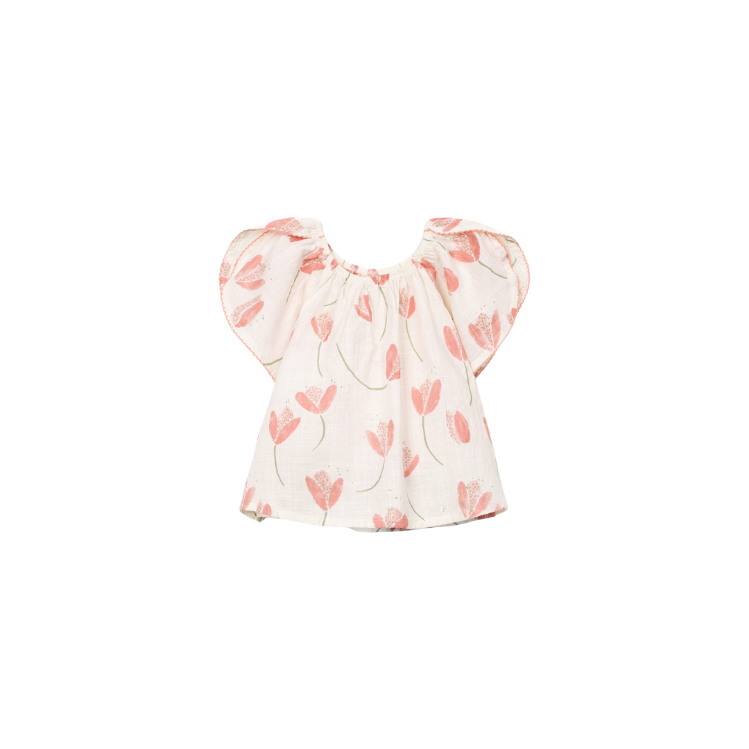 Leinenbluse mit Tuplen