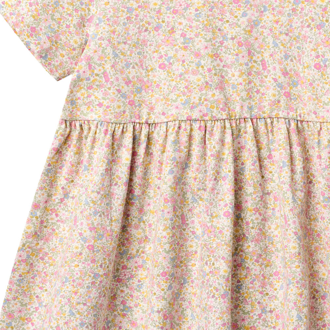 Jersey Kleid Anna -  blush flower meadow