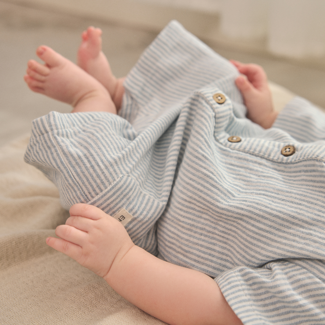 Jumpsuit kurzarm gestreift