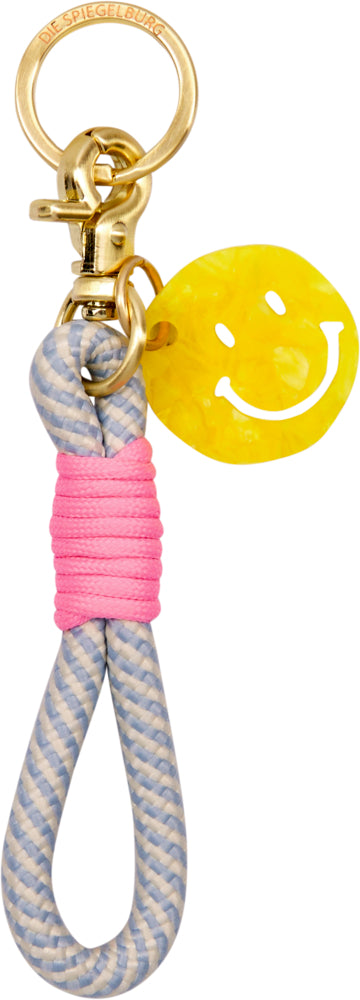 Schlüsselanhänger kurz Kordel mit Smile