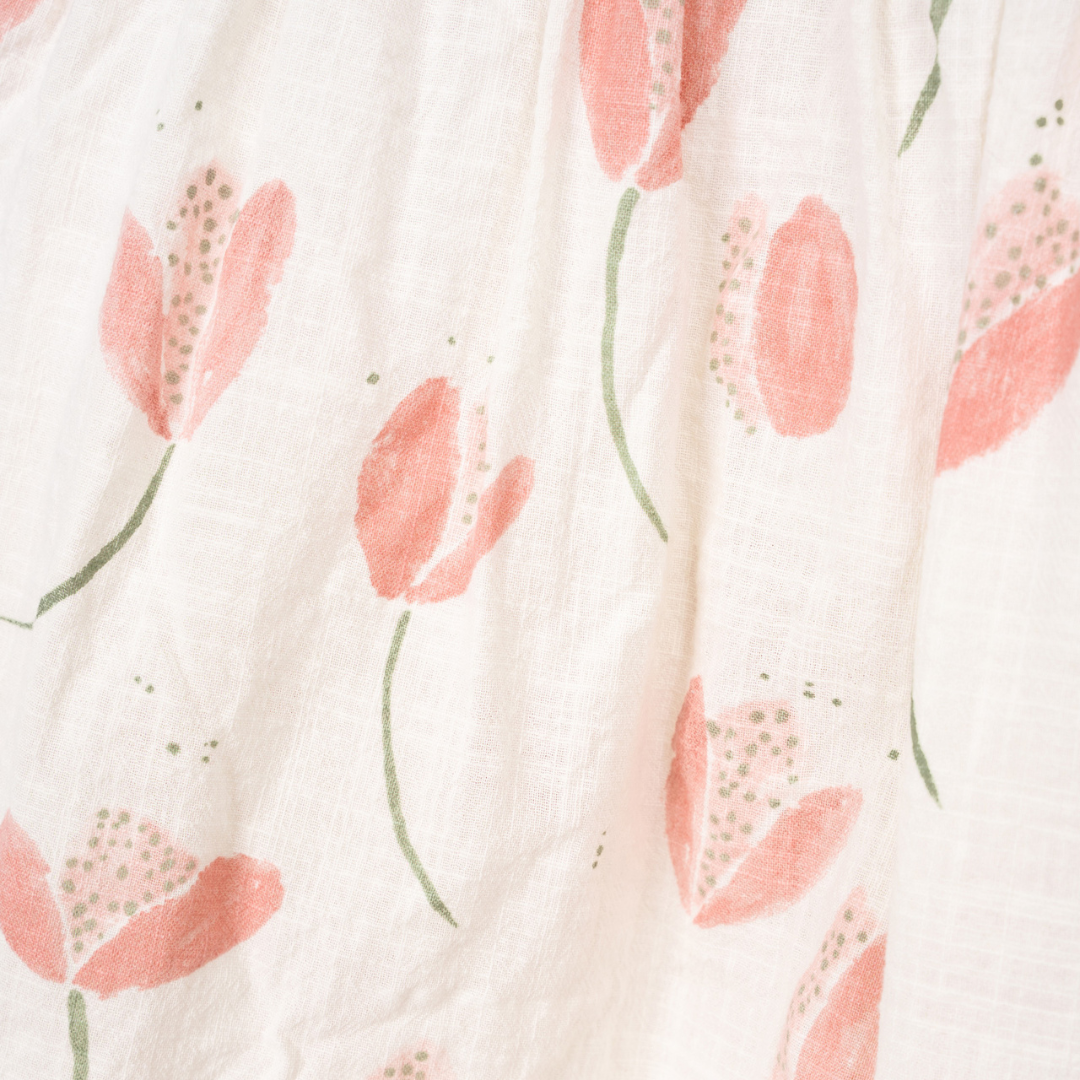 Leinenkleid Tulpen