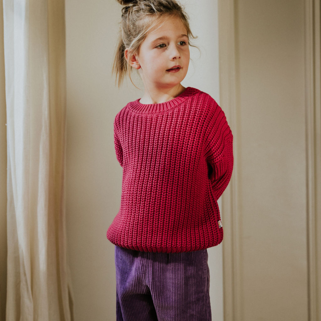 Strickpullover YUKI - Fuchsia