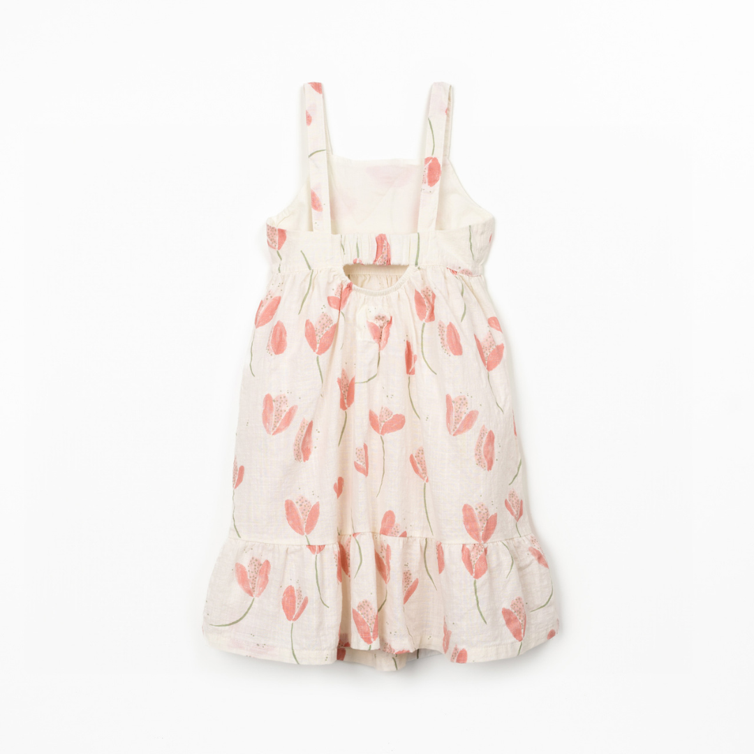 Leinenkleid Tulpen