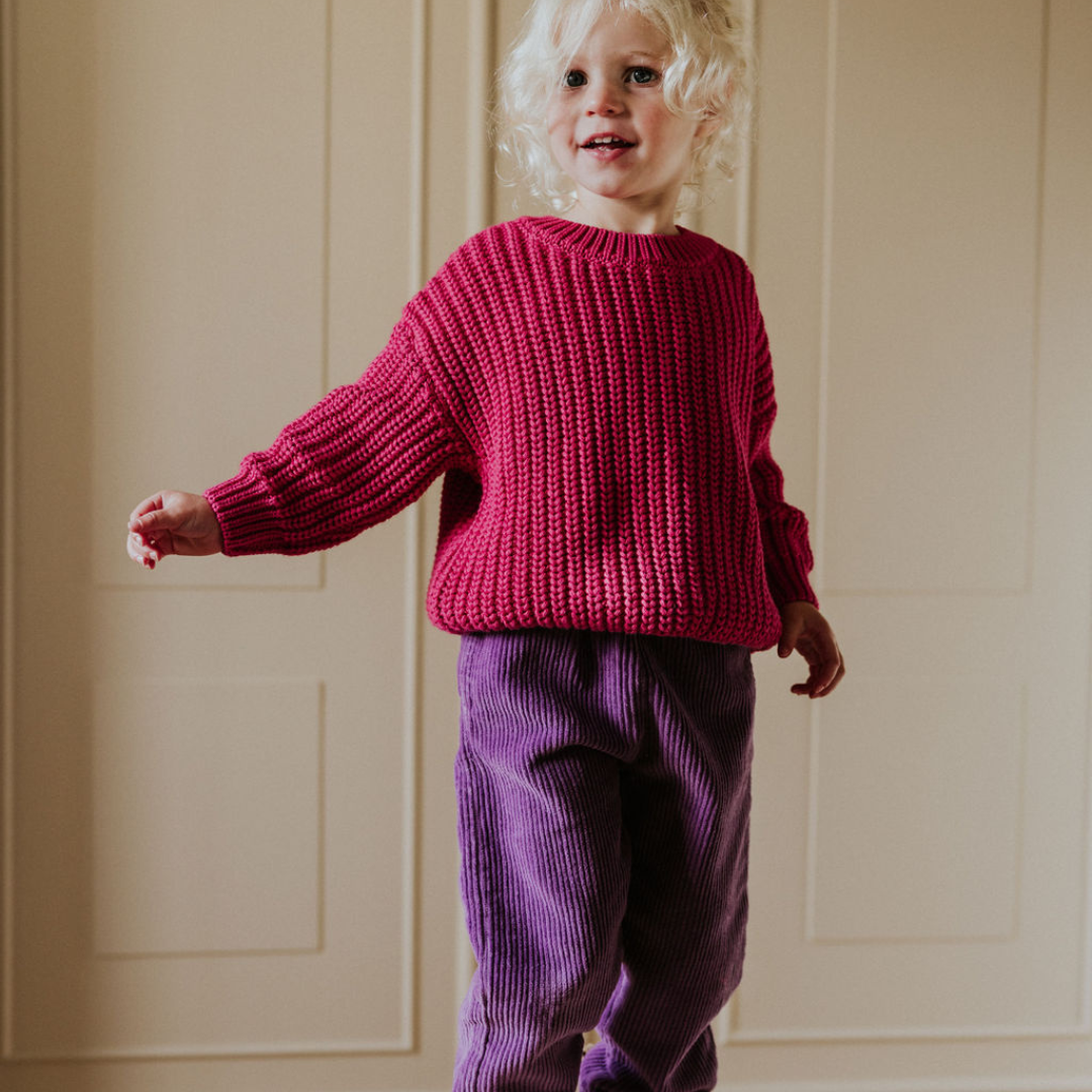 Strickpullover YUKI - Fuchsia