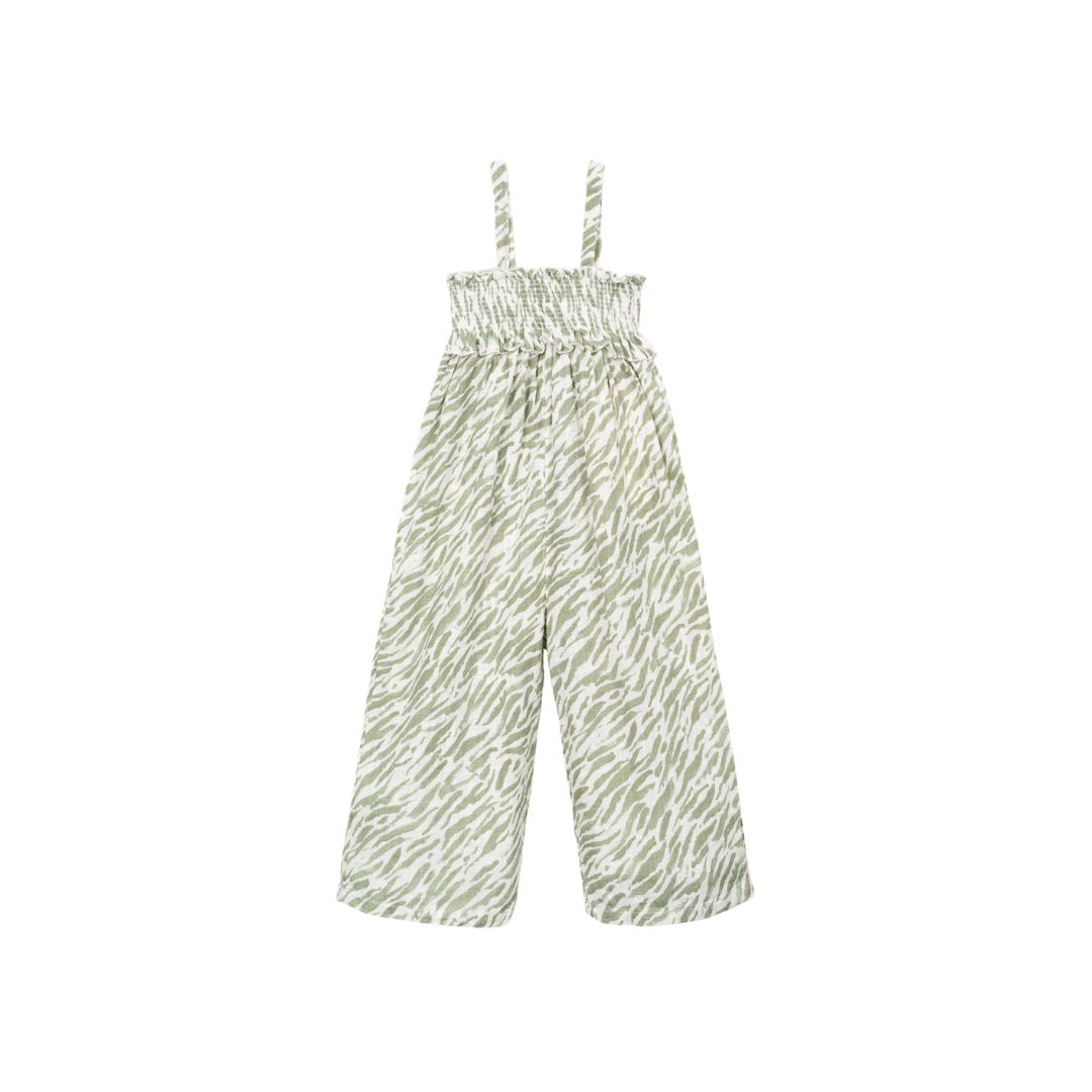 Leinenjumpsuit Zebra
