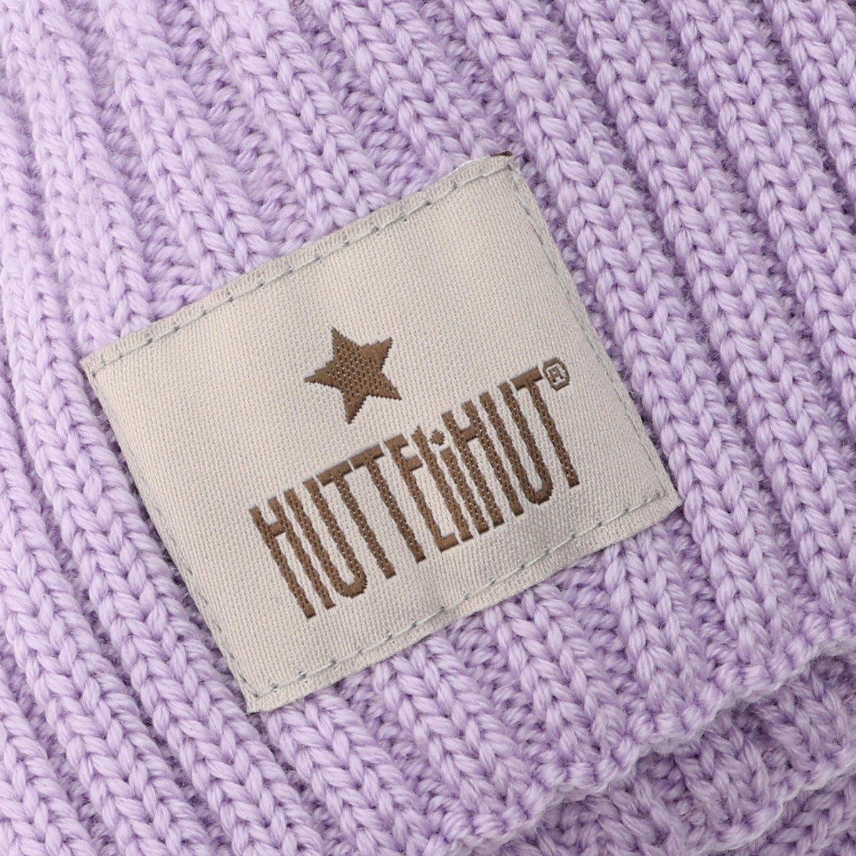 Gestrickte Wollmütze - Purple