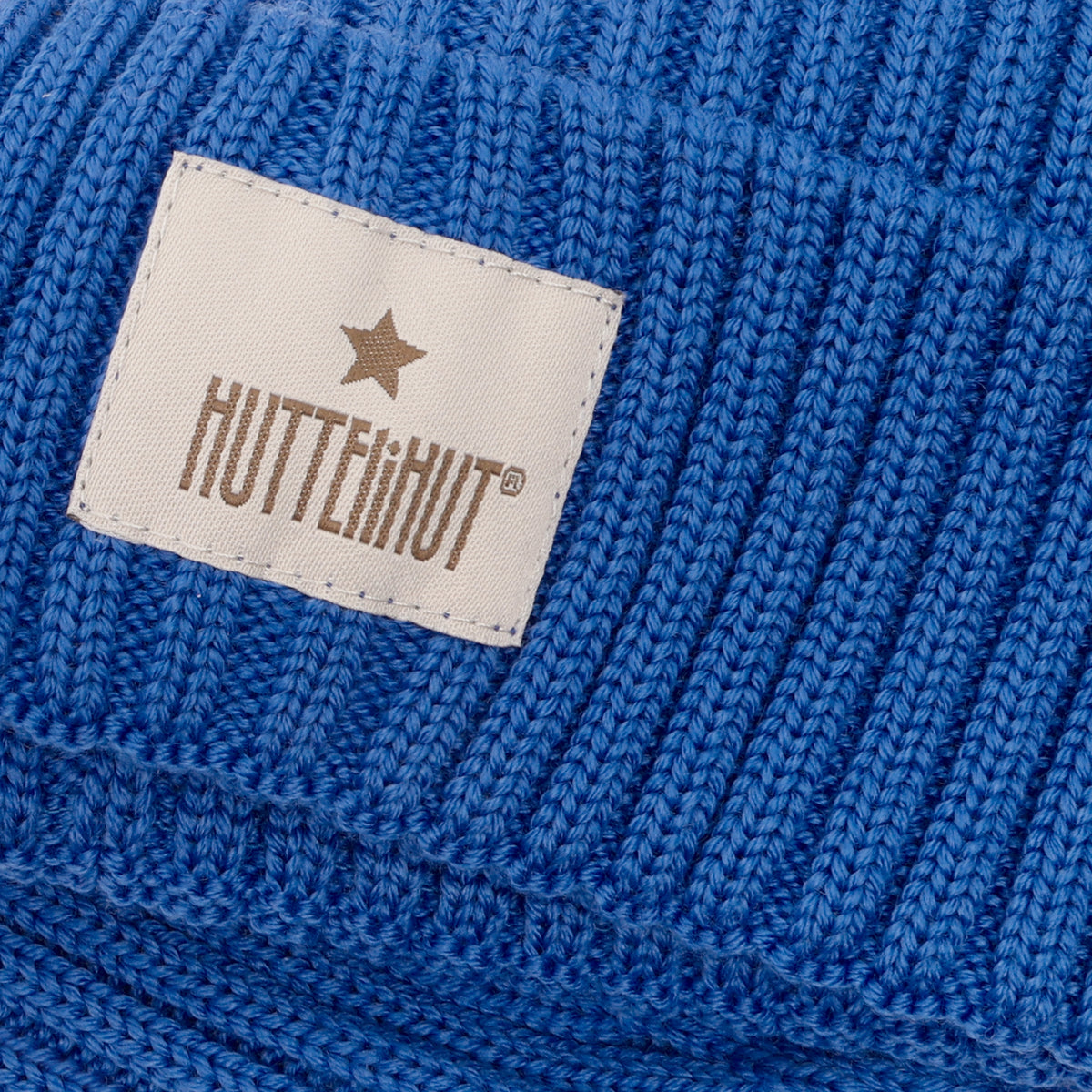 Gestrickte Wollmütze - Blue