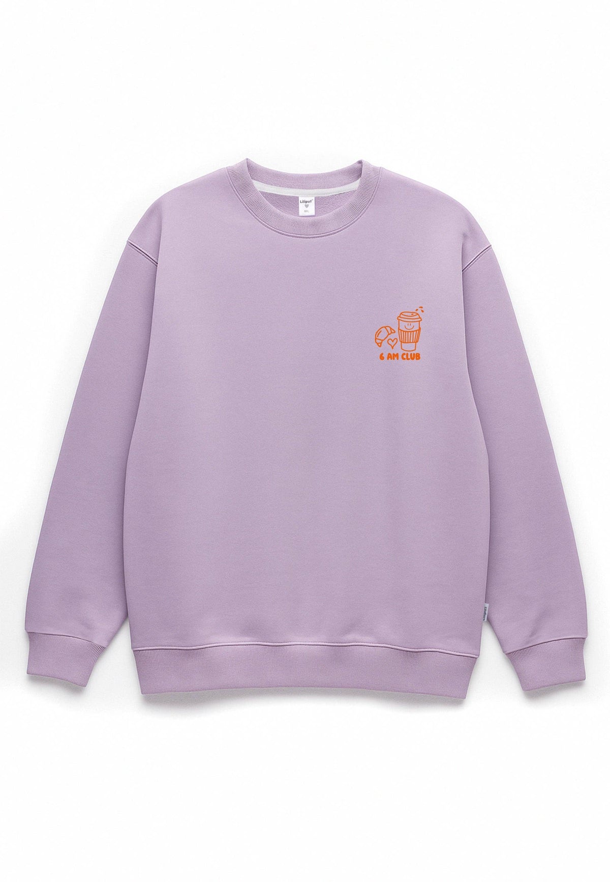 Erwachsenen Sweatshirt Coffee before Chaos flieder