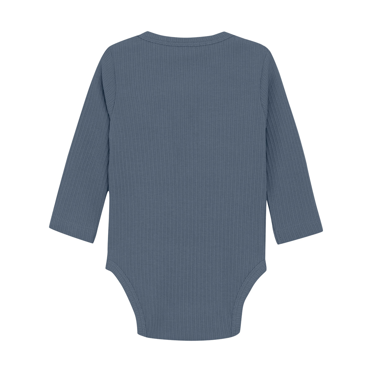 Langarm Rib Body - blau