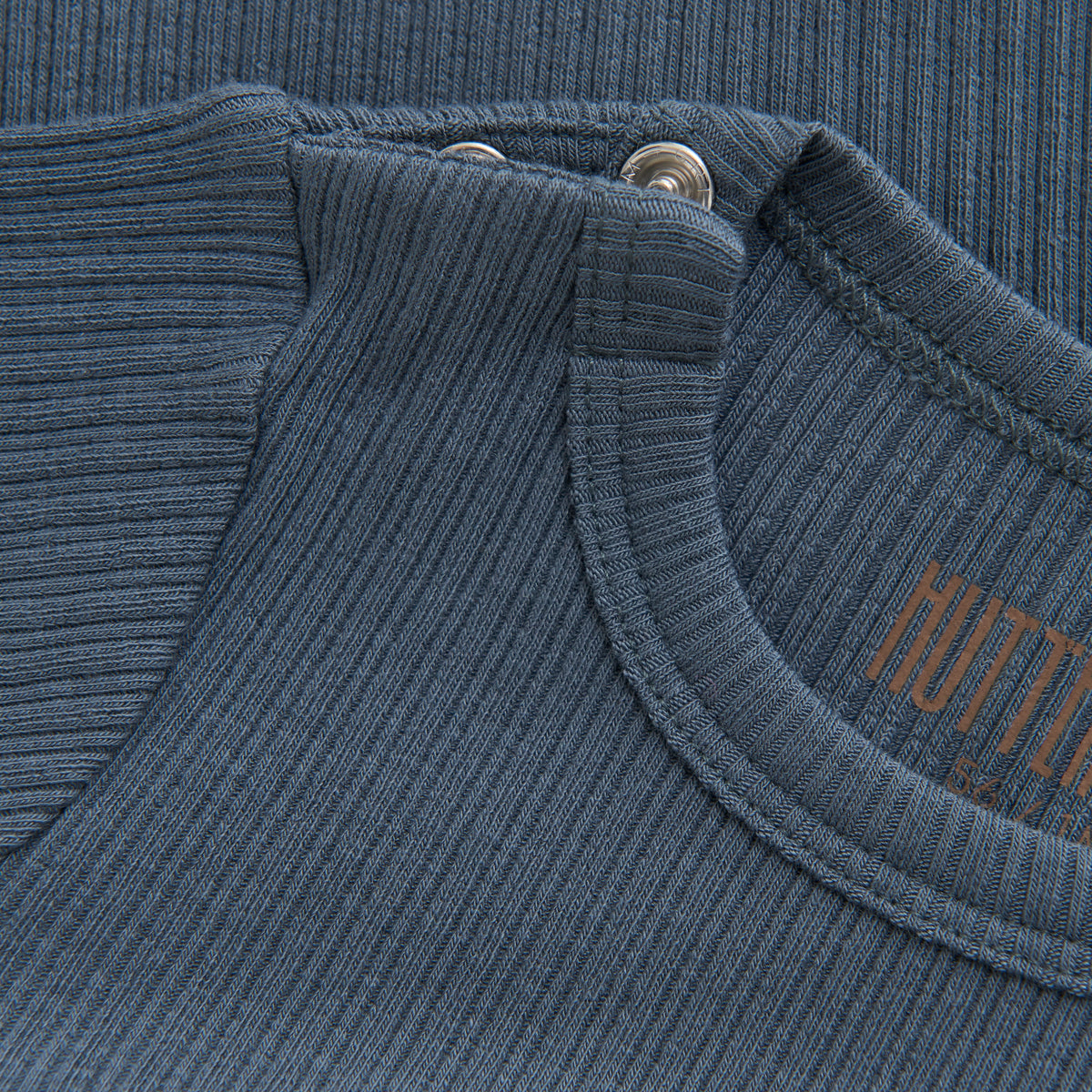 Langarm Rib Body - blau