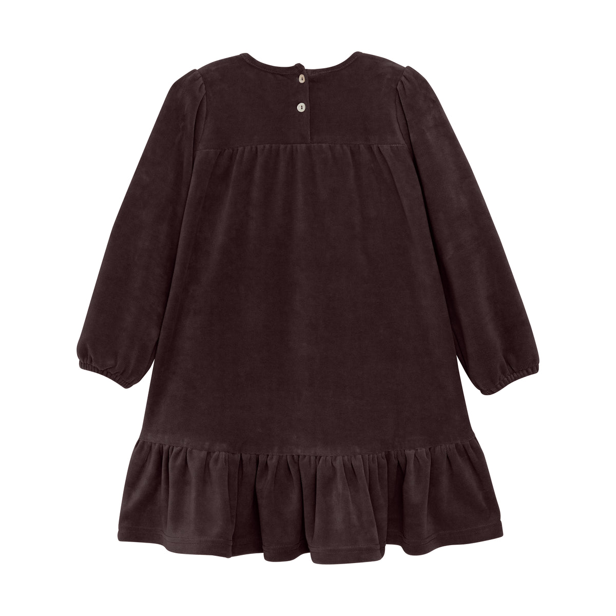 Kleid Velour - raisin