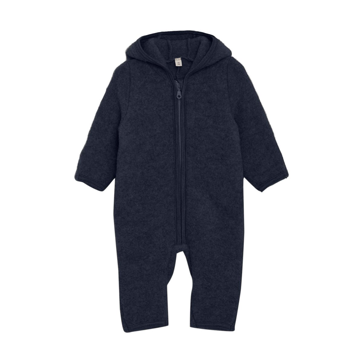 Wollfleece Anzug - Navy Melange