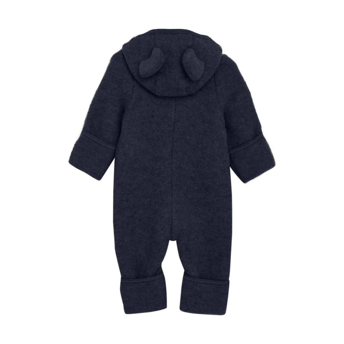 Wollfleece Anzug - Navy Melange
