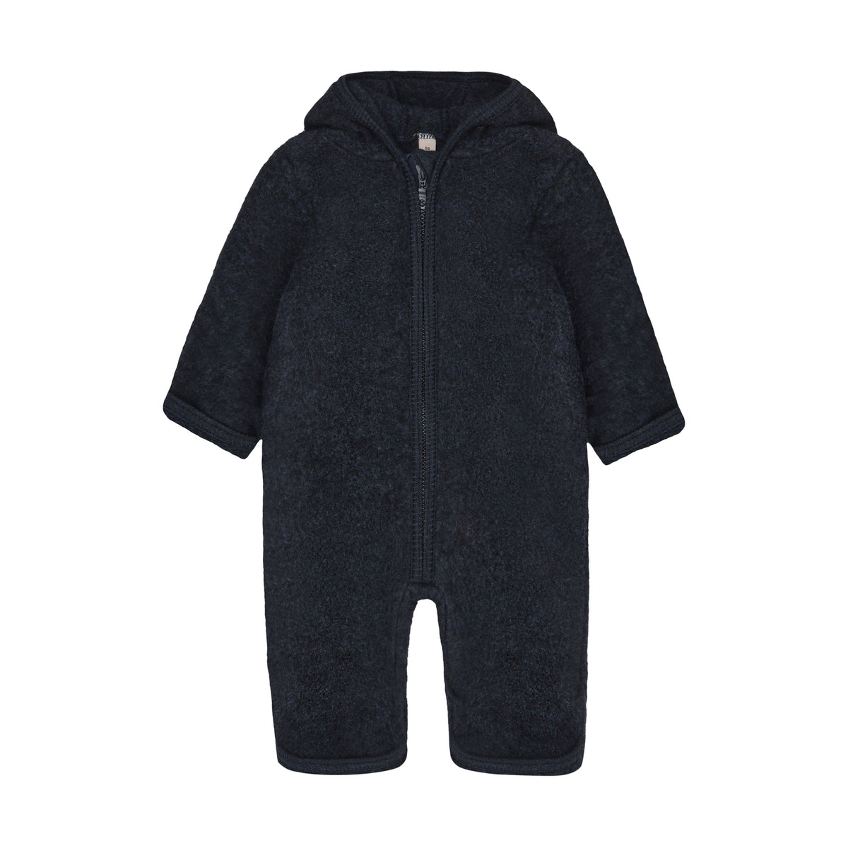 Wollfleece Anzug - Navy Melange