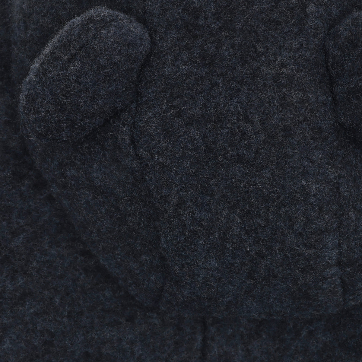 Wollfleece Anzug - Navy Melange