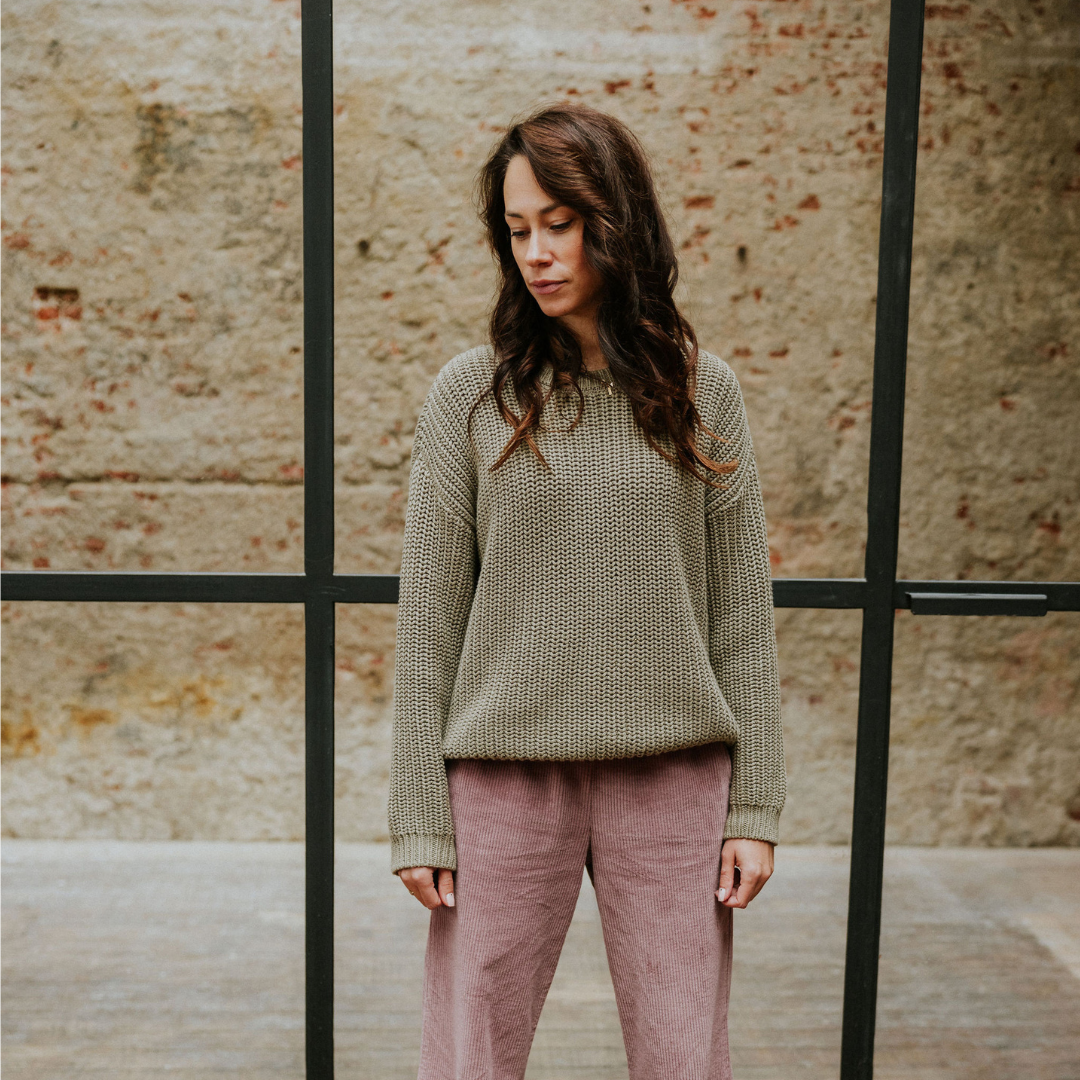 MAMA Strickpullover - sage