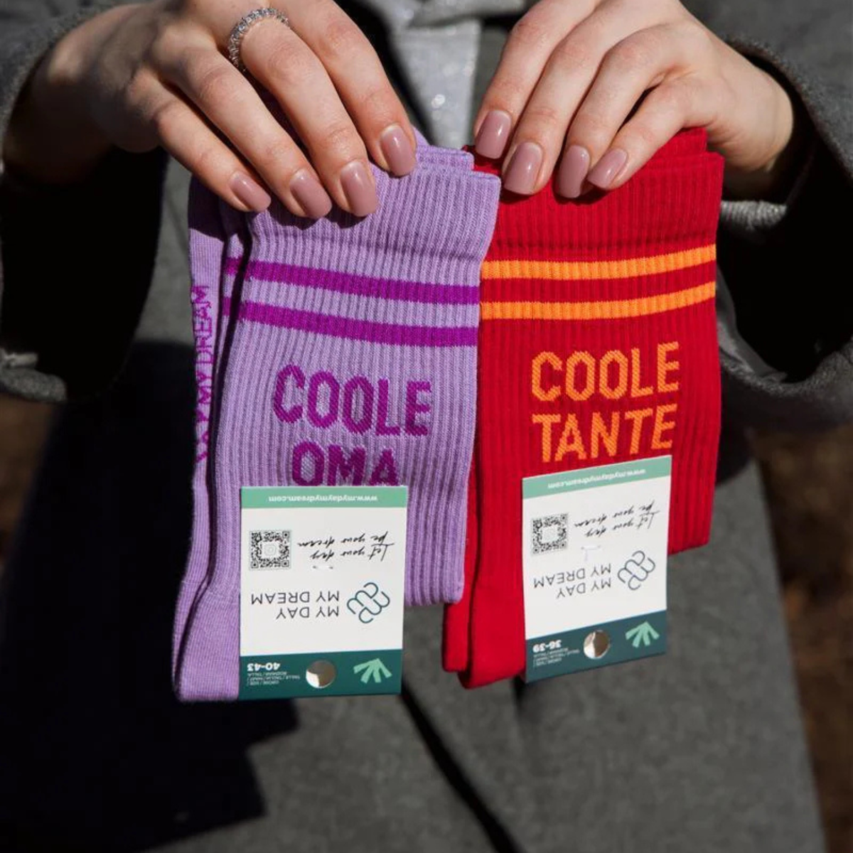 Socken Coole Tante
