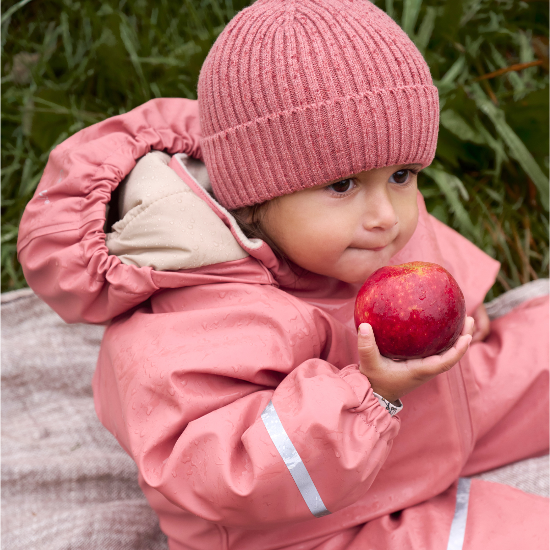 Beanie aus Merinowolle - Rosa