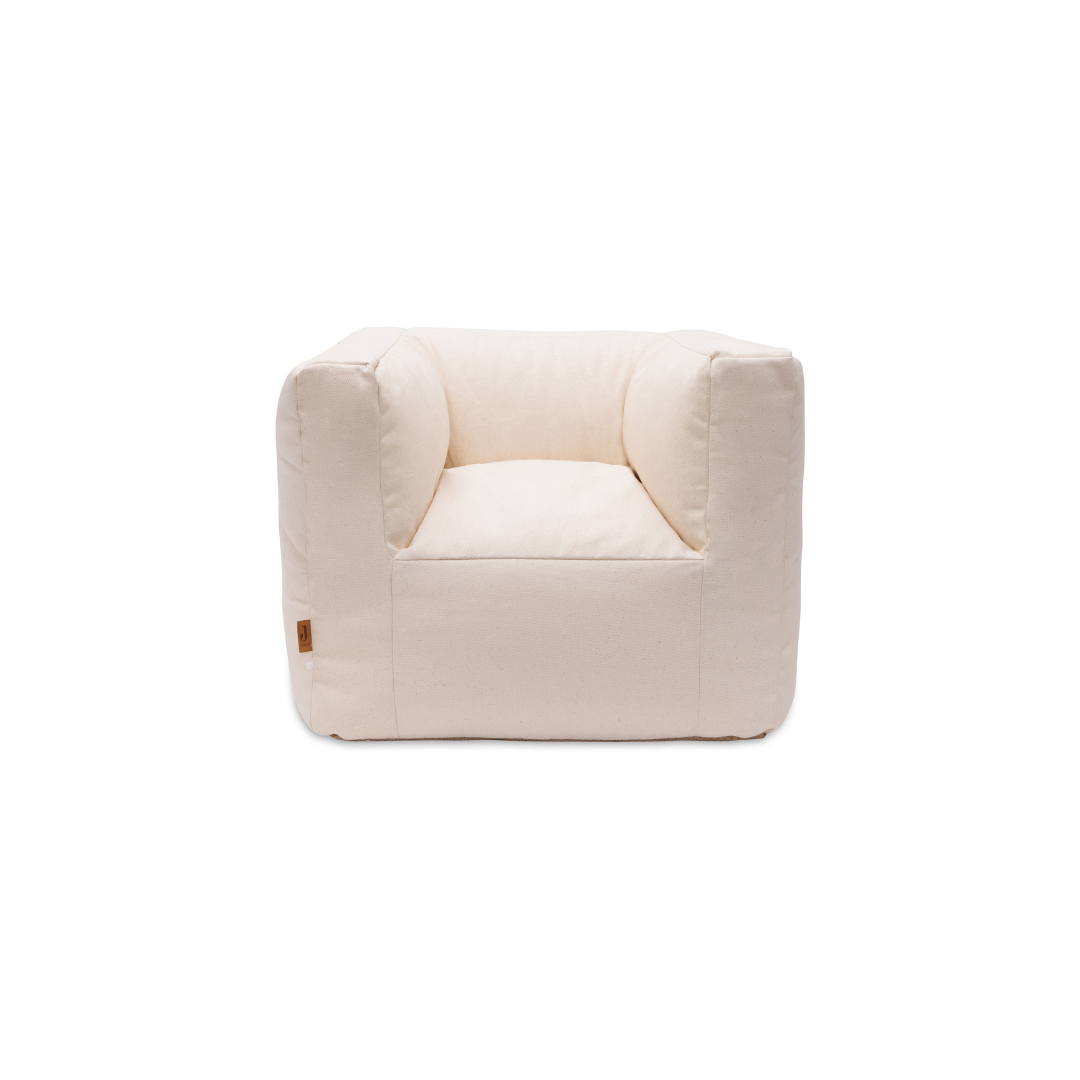 Kindersessel Sitzsack - twill naturel