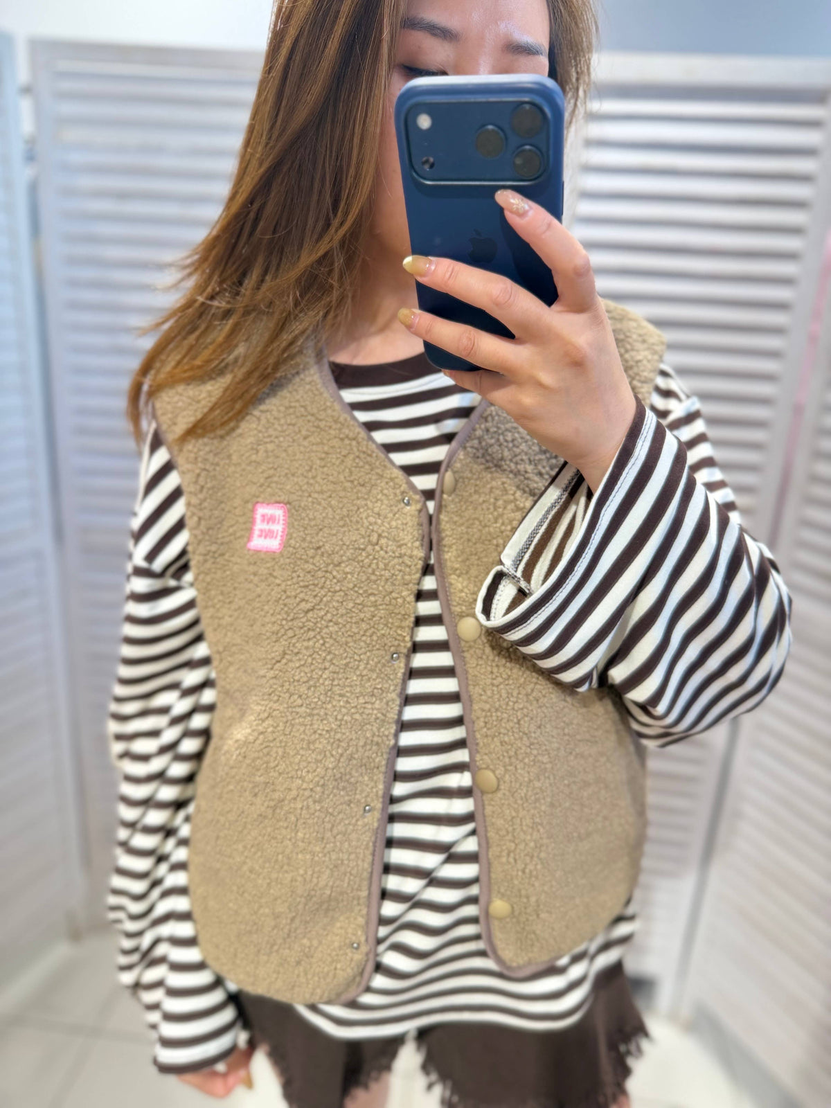 Teddyweste Woman - beige