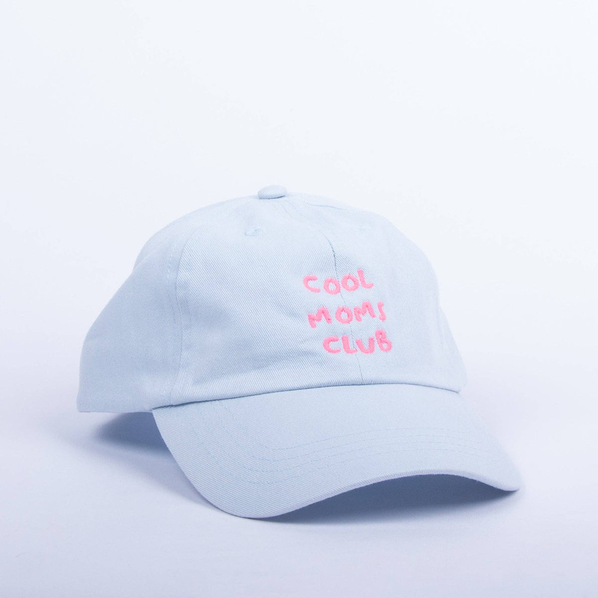 Cap Cool Moms Club - Light Blue/Neon Pink
