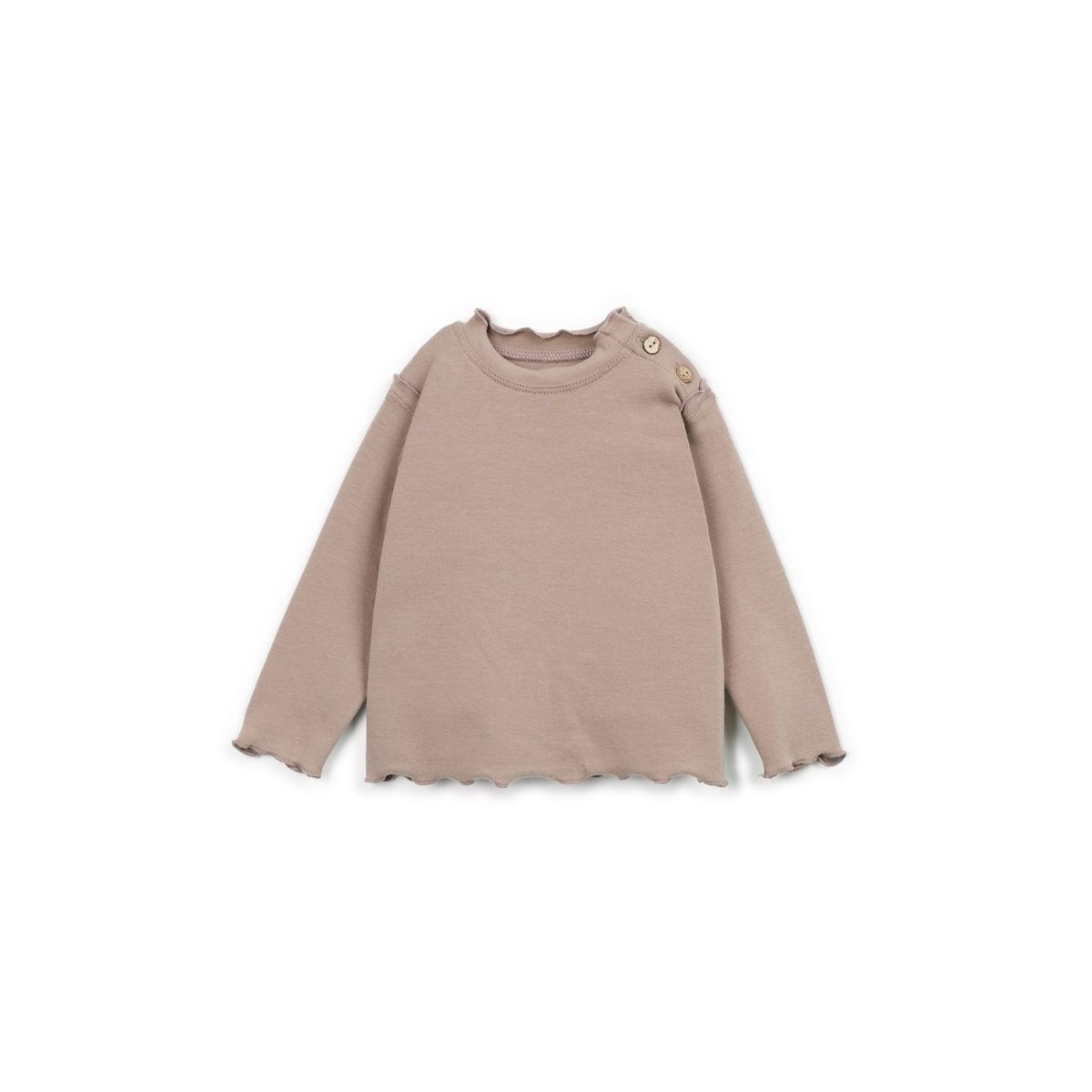 Basic Shirt langarm - taupe
