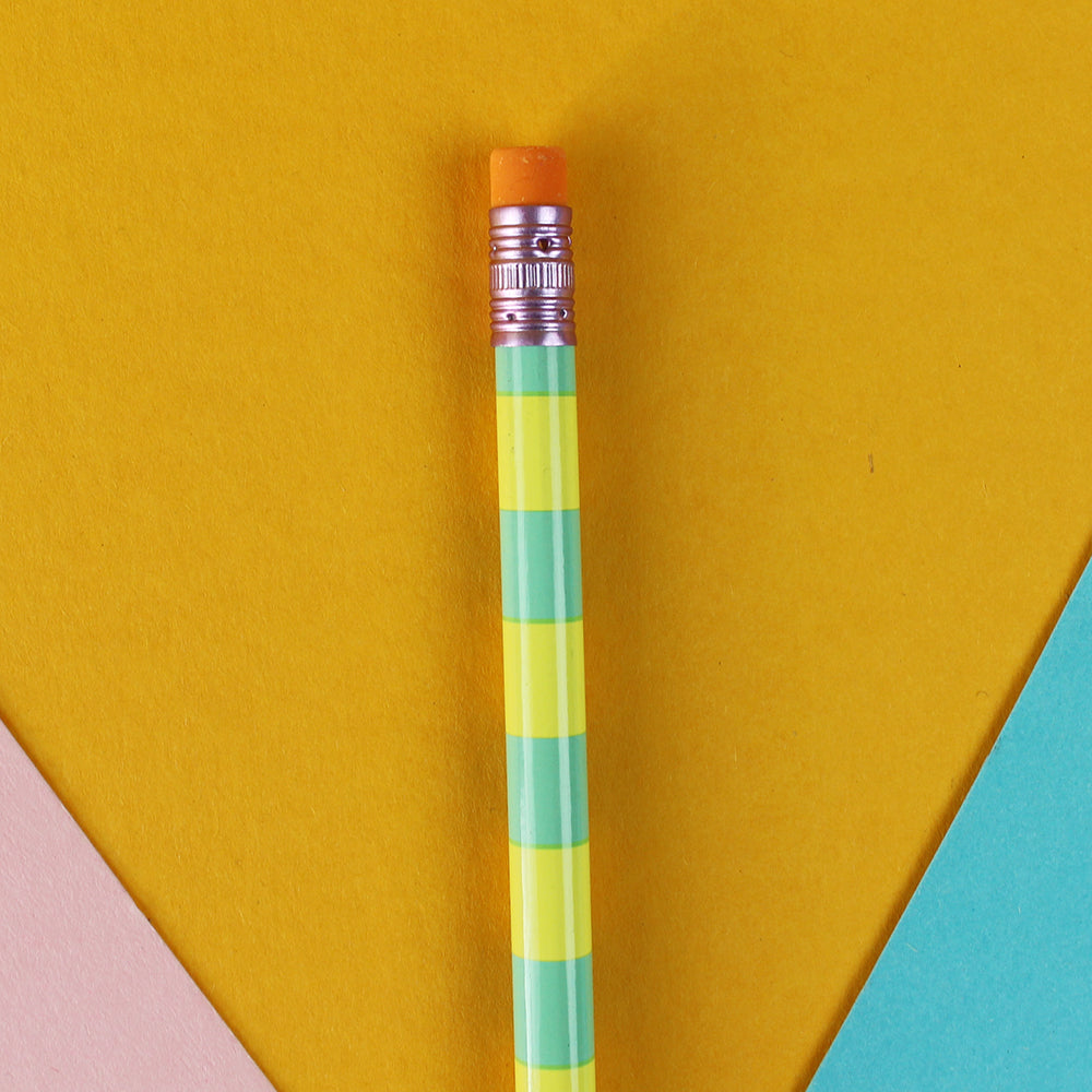 Bleistift Stripes - mint/gelb