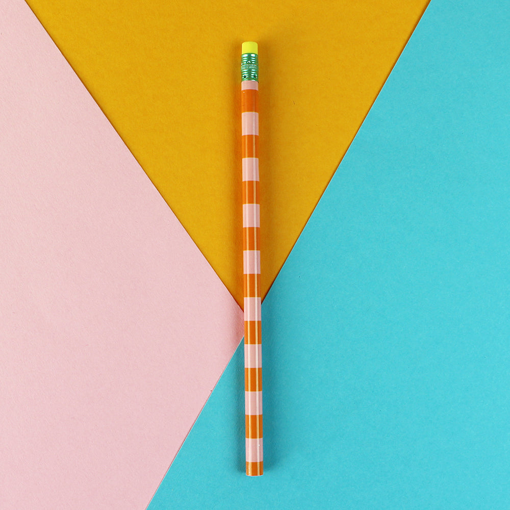 Bleistift Stripes - rosa/orange