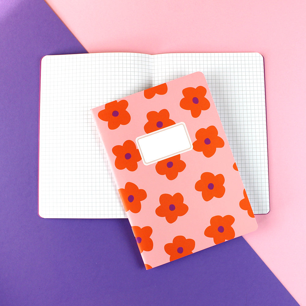Notizheft DIN A5 Flowers - kariert