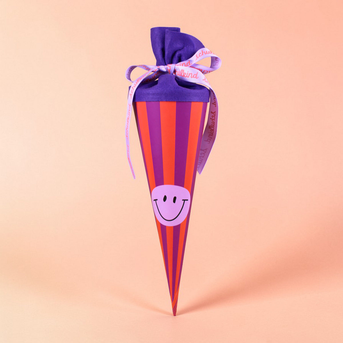 Schultüte - Smile lila/orange