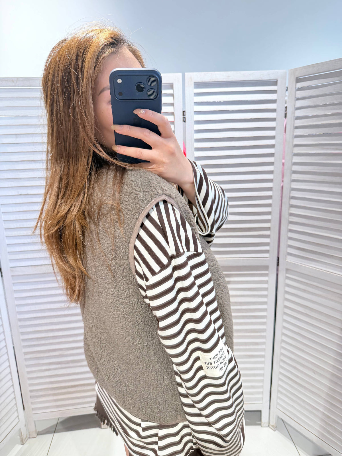 Teddyweste Woman - Taupe