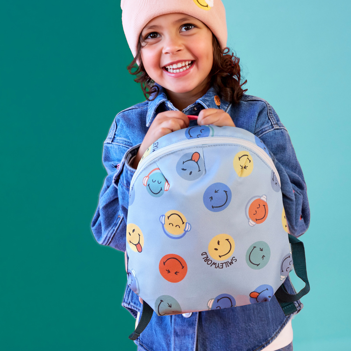 Kinderrucksack Smiley - Blau