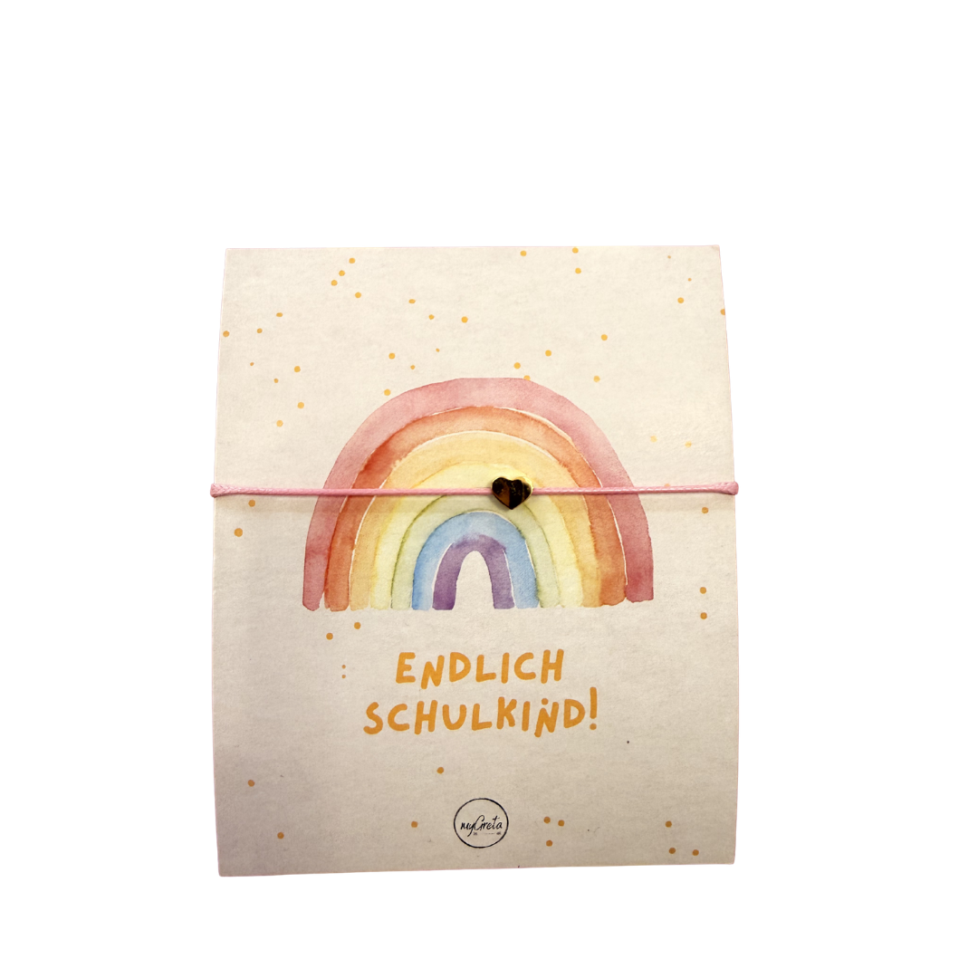 Armband Schulkind - Regenbogen