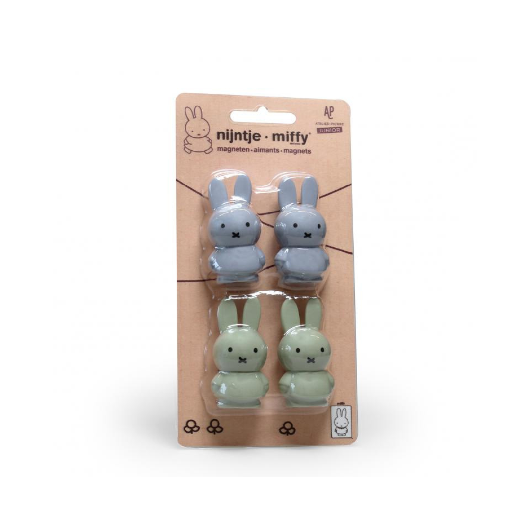 Miffy Magnete - 2x Silver Blue &amp; 2x Eucalyptus