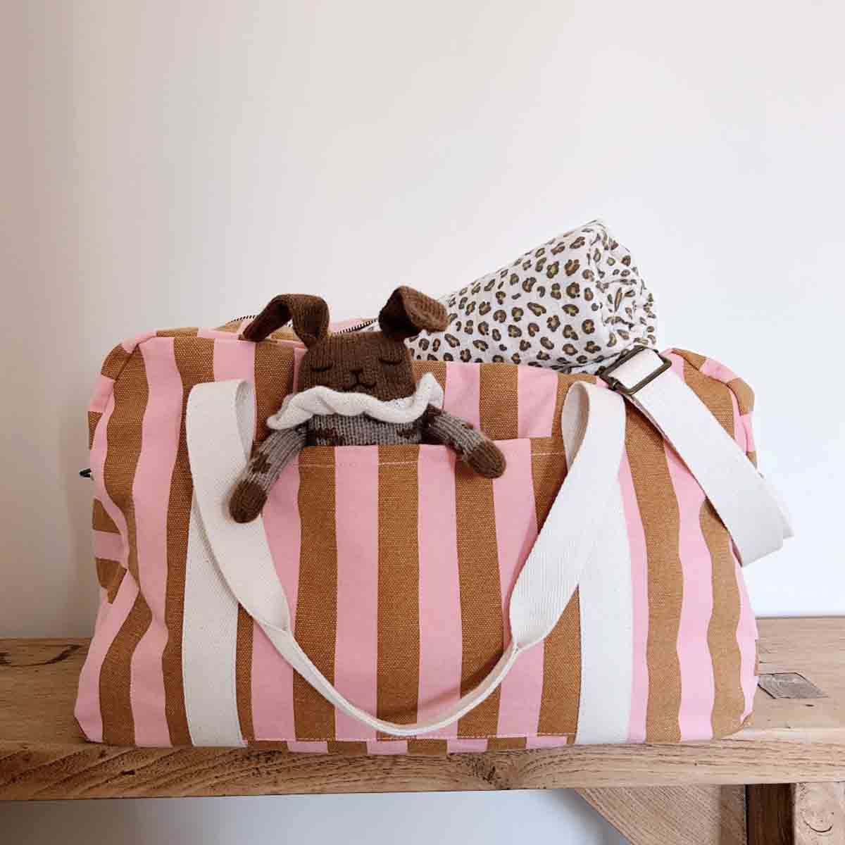 Musselin Halstuch Kinder - beige/leo