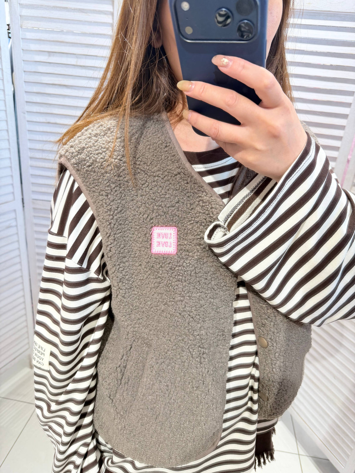 Teddyweste Woman - Taupe