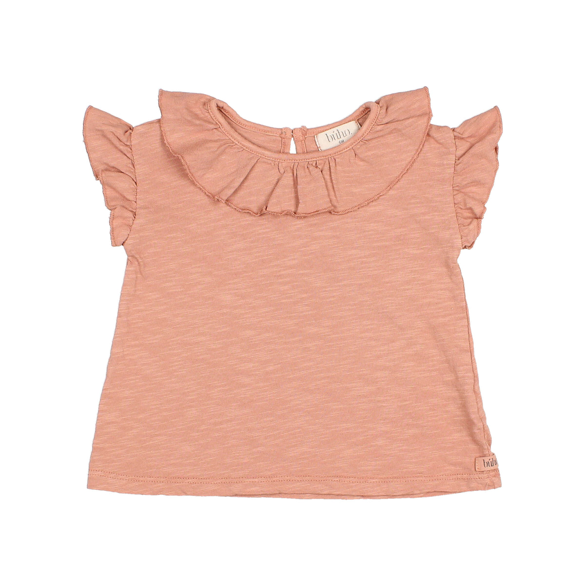 T-Shirt mit Rüschen - rose clay