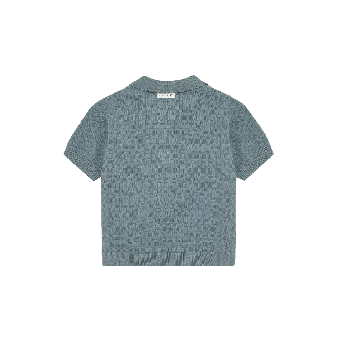 Gestricktes Poloshirt