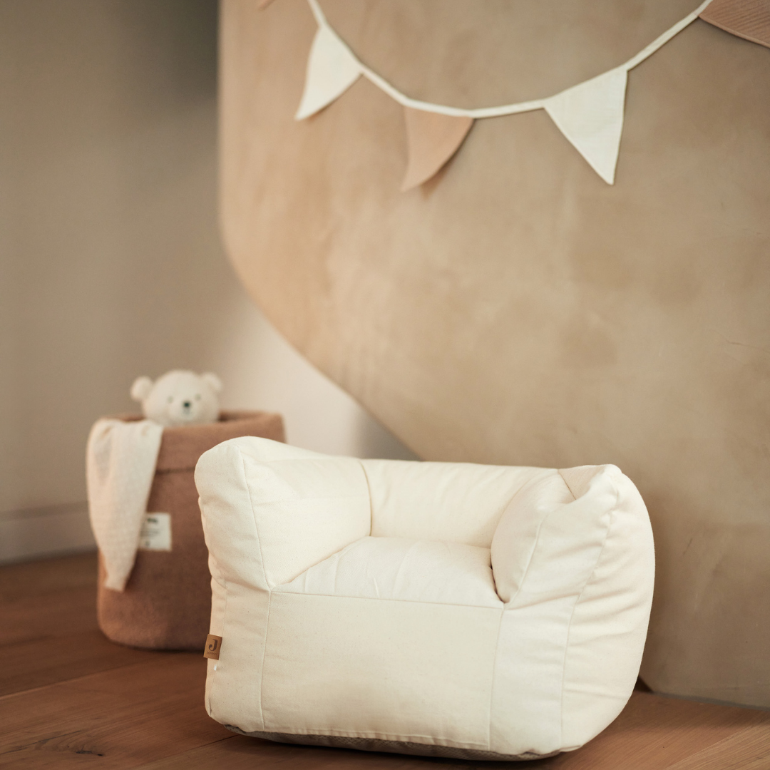 Kindersessel Sitzsack - twill naturel