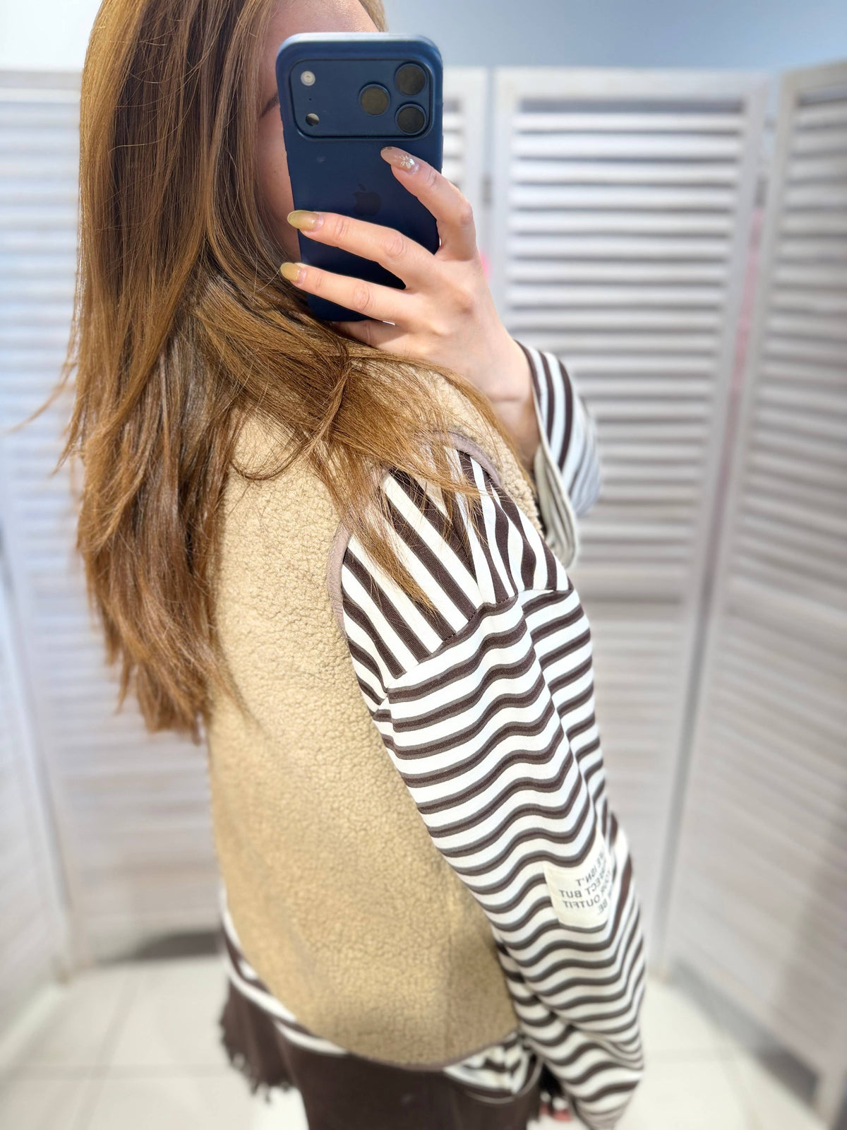 Teddyweste Woman - beige