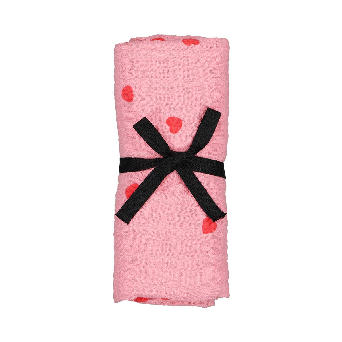 Musselin Halstuch Mama - Flamingo/Herz