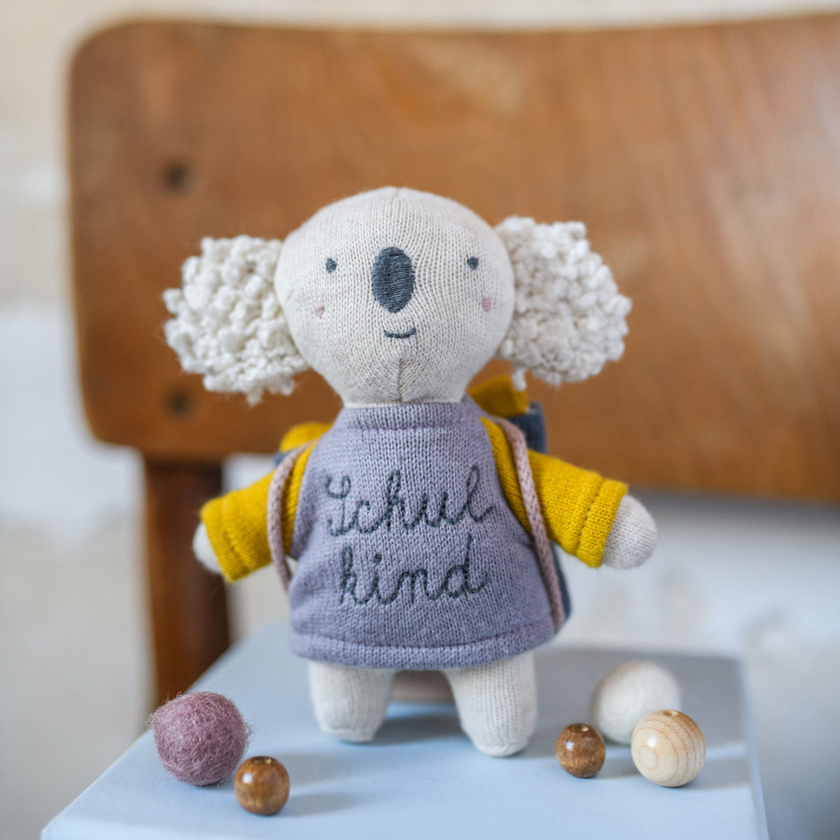 Koala “Schulkind” - lila