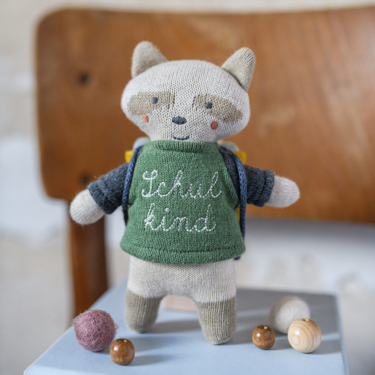Waschbär “Schulkind”