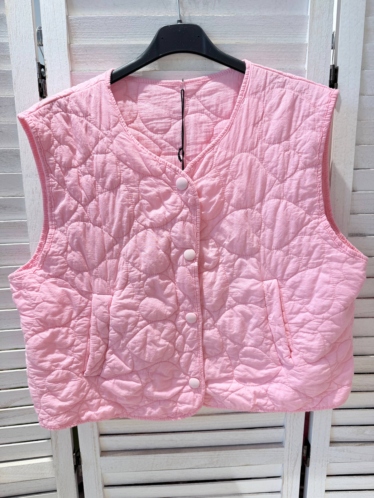 Gesteppte Weste - rose