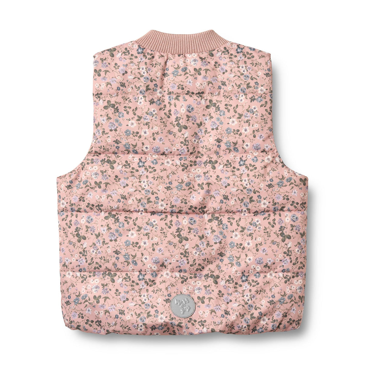 Puffer Vest Lakas - Rose Powder Flowers