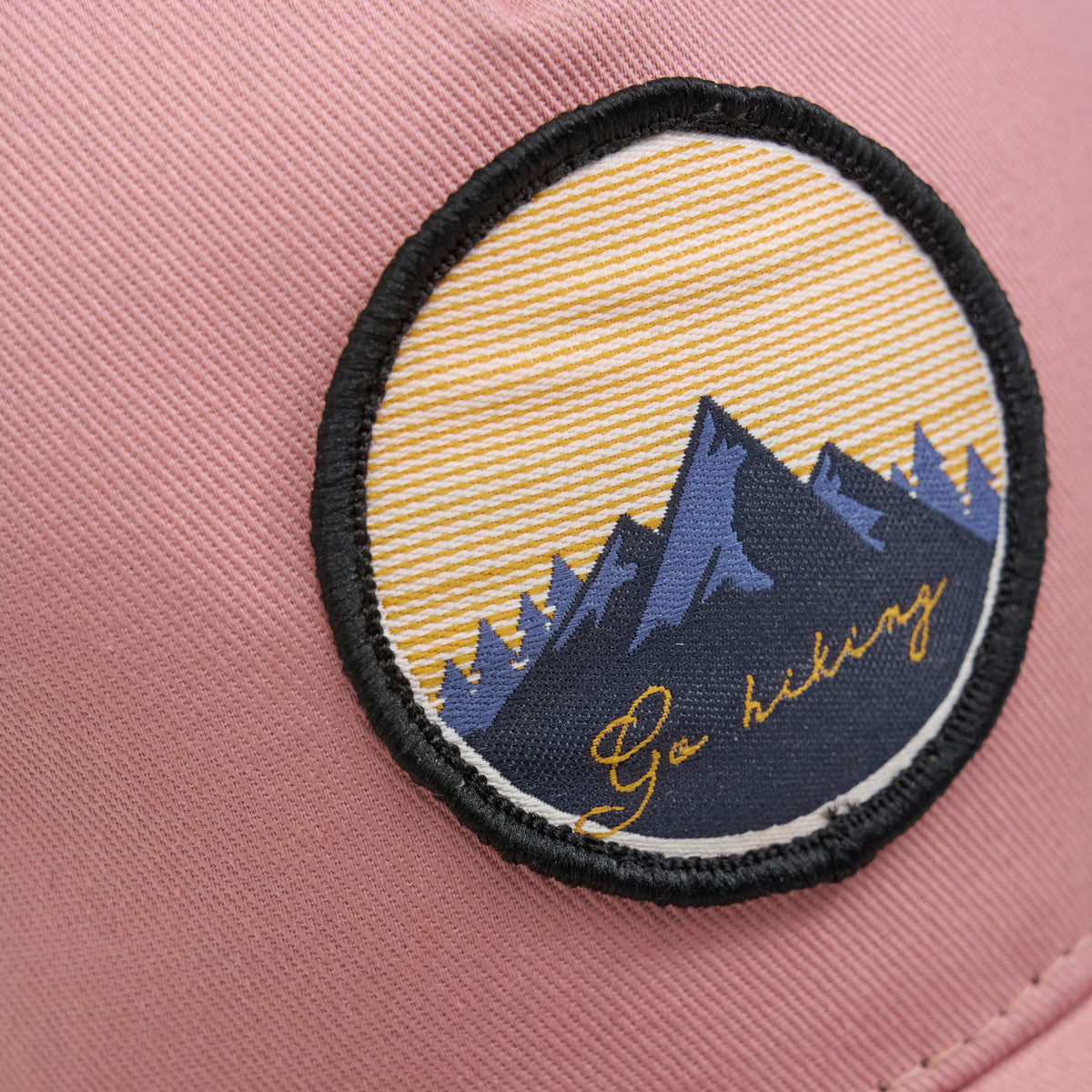 Caps mit Patch  - rosa