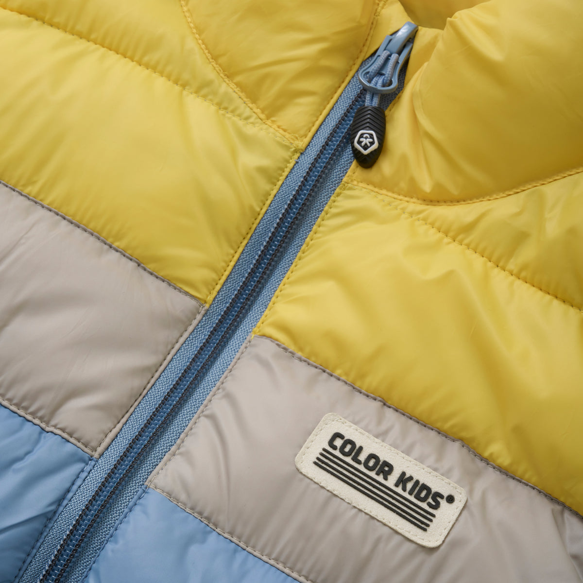 Gilet - colorblock blau