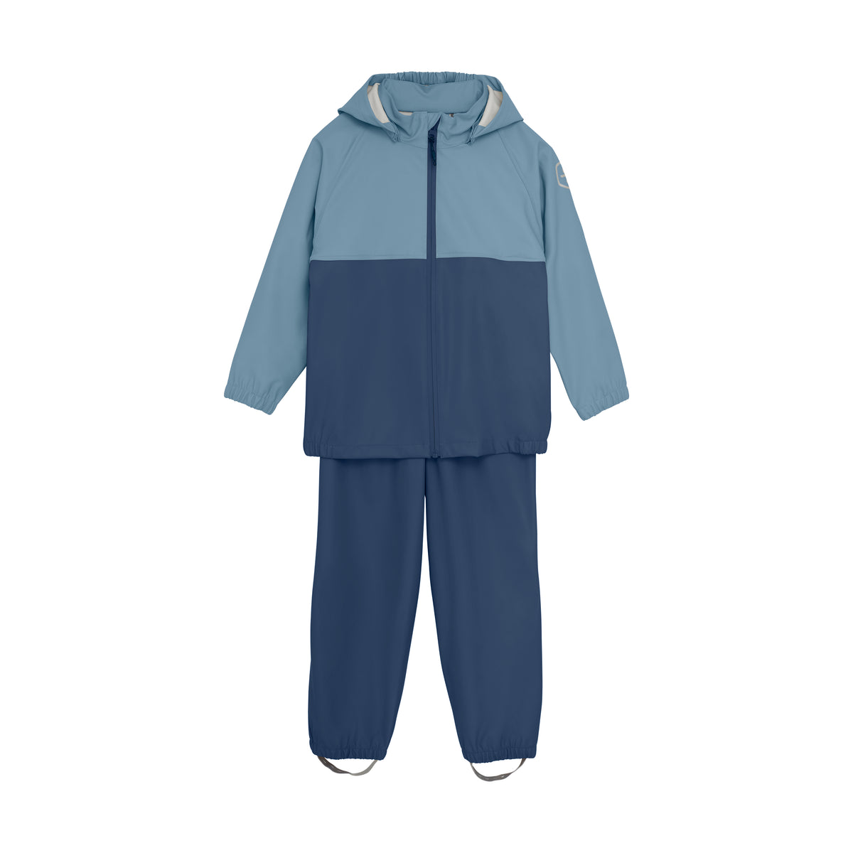 Regenset Colorblock - blau/beige